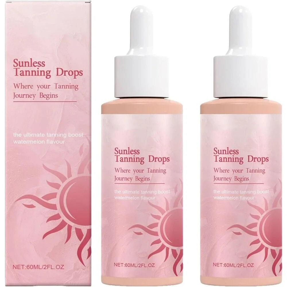 Sunless Tanning Drops to Drink, Where Your Tanning Journey Begins (2 PCS)